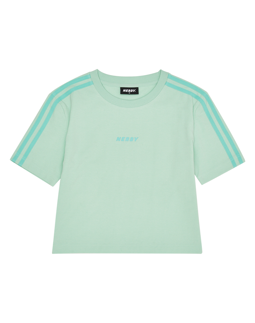 [RED&amp;GREEN]  우먼스 크롭 엔와이 반팔 티셔츠 민트