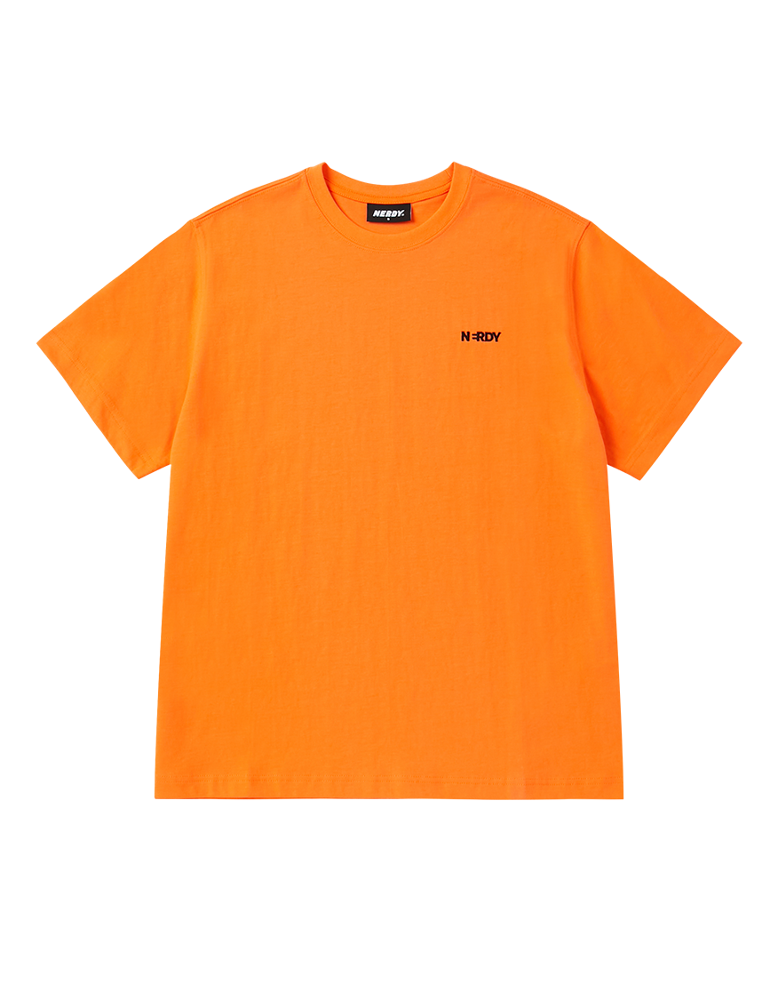 (네이버 전용) 블랭크 스몰 로고 반팔 티셔츠(24SS) 오렌지